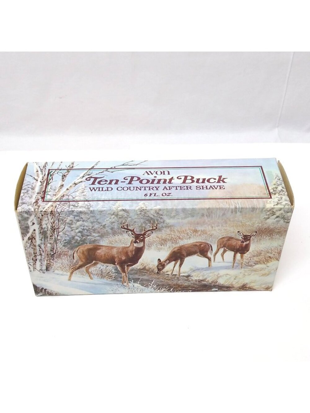 Avon Wild Country Ten-Point Buck Decanter 6 Fl Oz Glass Bottle Empty For Display